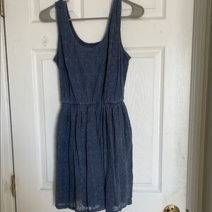 Mossimo Supply Co. Navy Lace Mini Dress